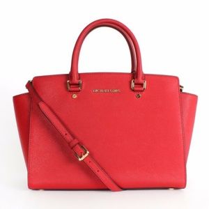 Michael Kors Selma Saffiano Leather Medium Satchel